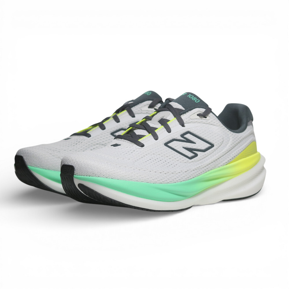 NEW BALANCE 慢跑鞋 NB1080 V15 淺灰 黃藍綠 漸層 2E寬楦 男 M10808MP