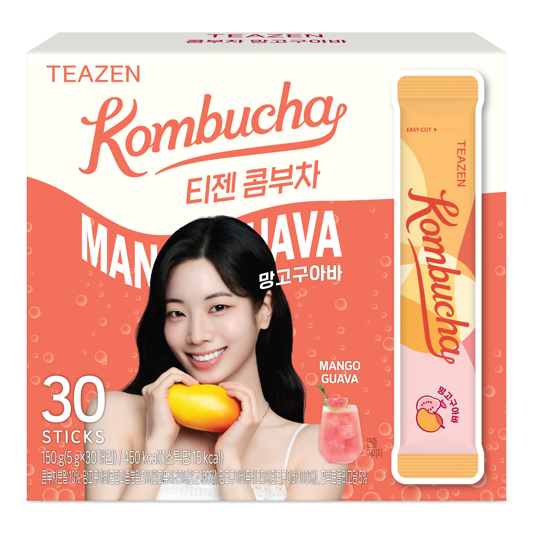 TEAZEN益生菌康普茶(芒果番石榴味) 30包 Twice 限定版
