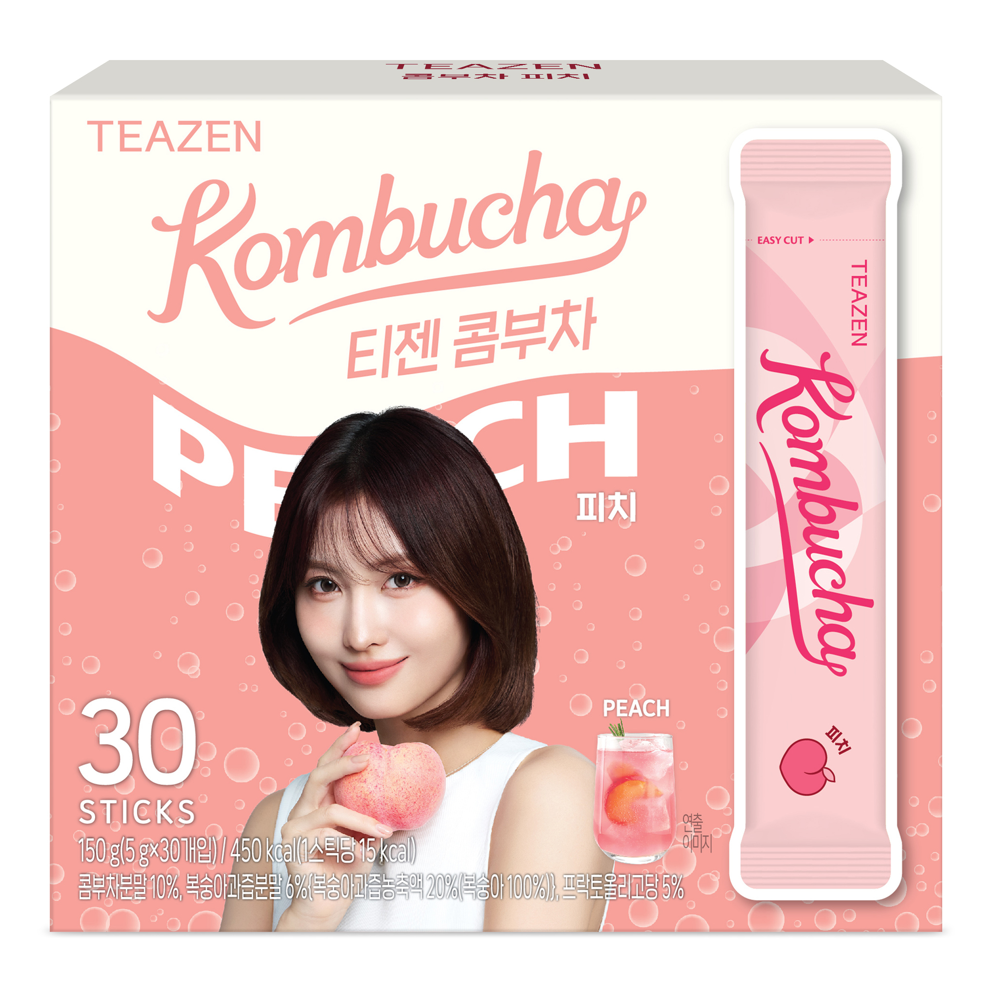 TEAZEN益生菌康普茶(水蜜桃味) 30包 Twice 限定版