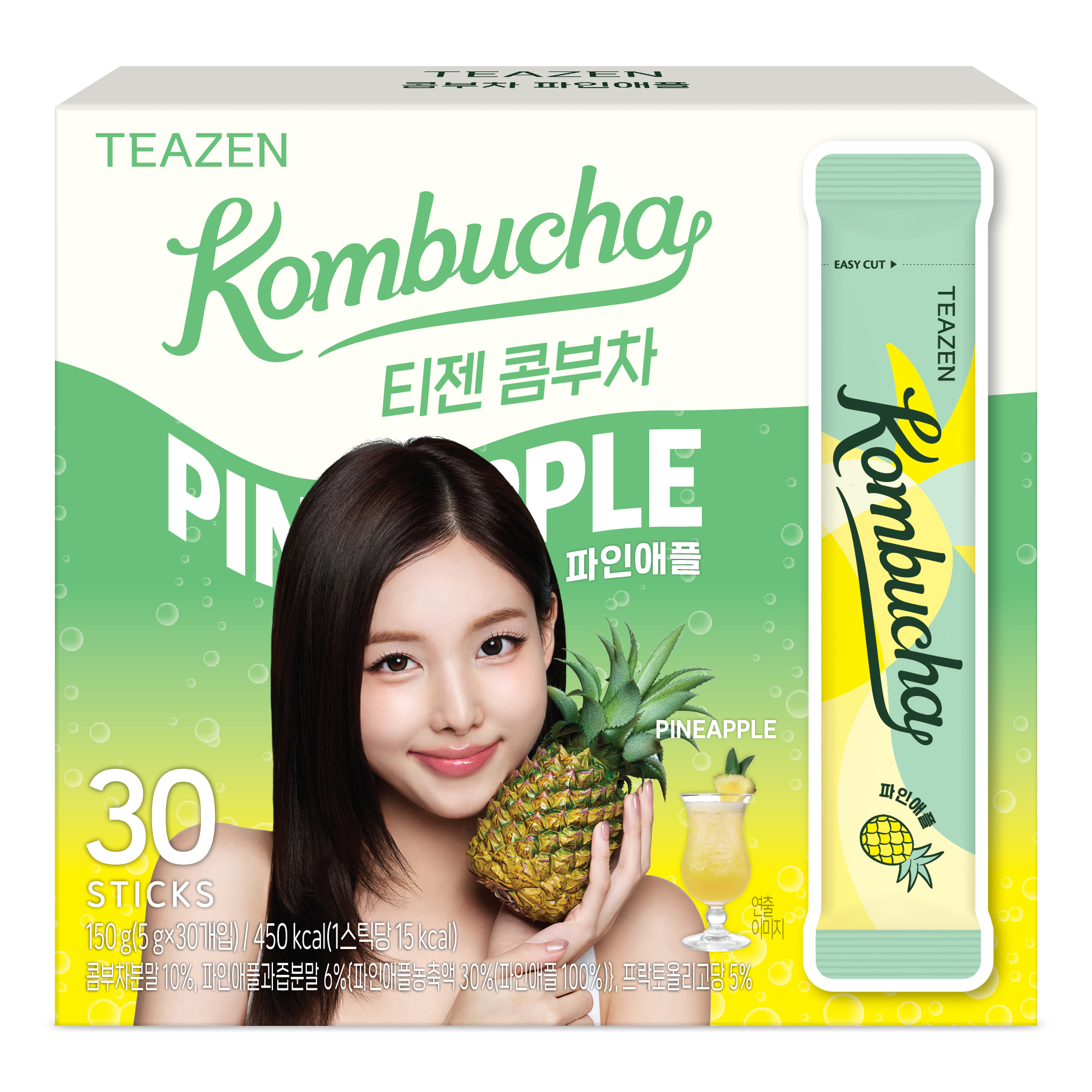 TEAZEN益生菌康普茶(菠蘿味) 30包 Twice 限定版