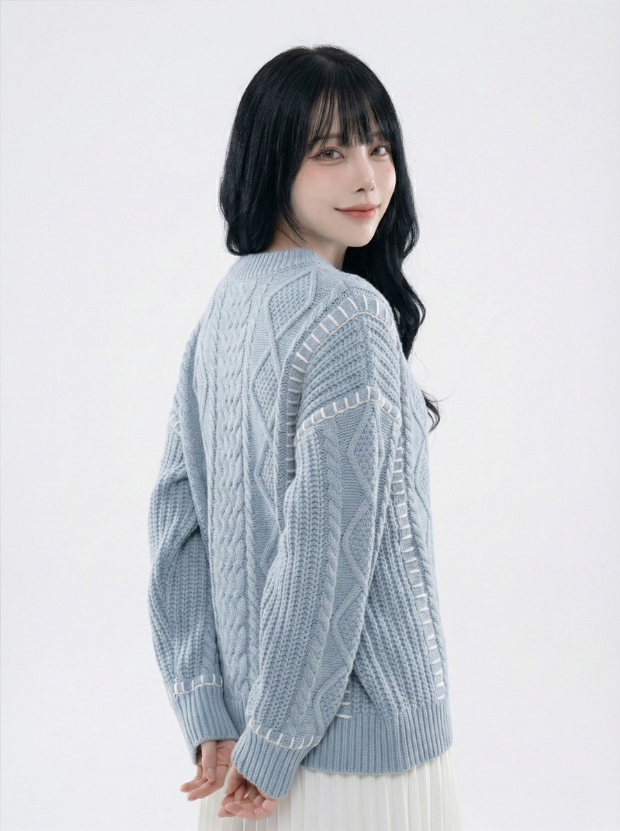 ODO 冷衫 針織麻花 TOP