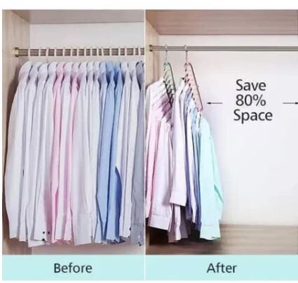 大优惠  9孔 省空间 衣架 灰色