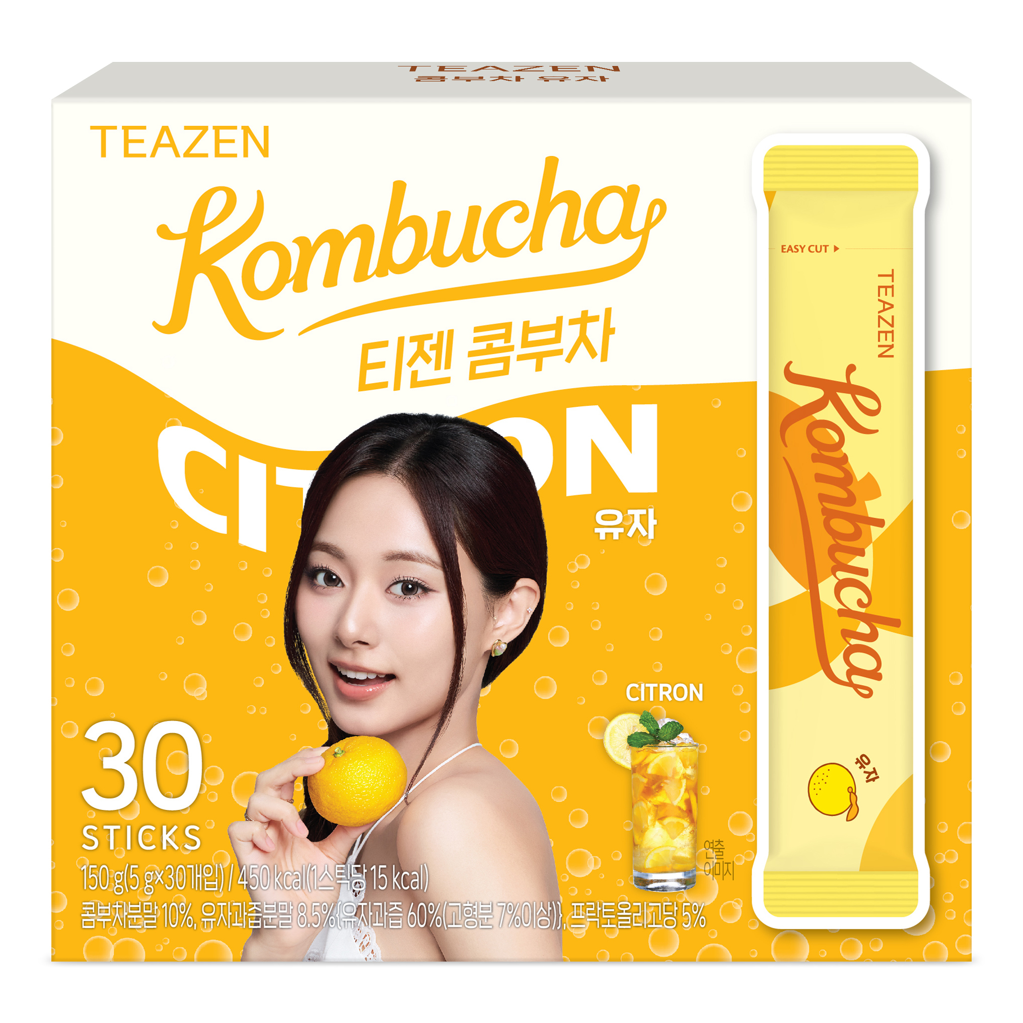 TEAZEN益生菌康普茶(柚子味) 30包 Twice 限定版