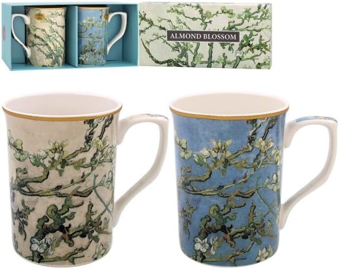 【LESSER & PAVEY】 Van Gogh Almond Blossom 馬克杯2入禮盒