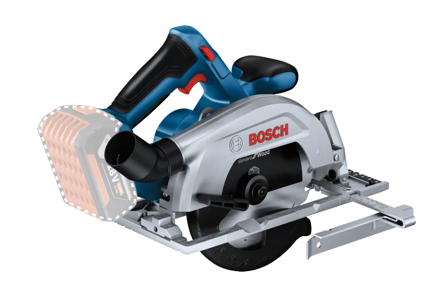 "BOSCH" 充電式電圓鋸 165mm(無碳刷)(鋰18V)(刀片+平行導規)