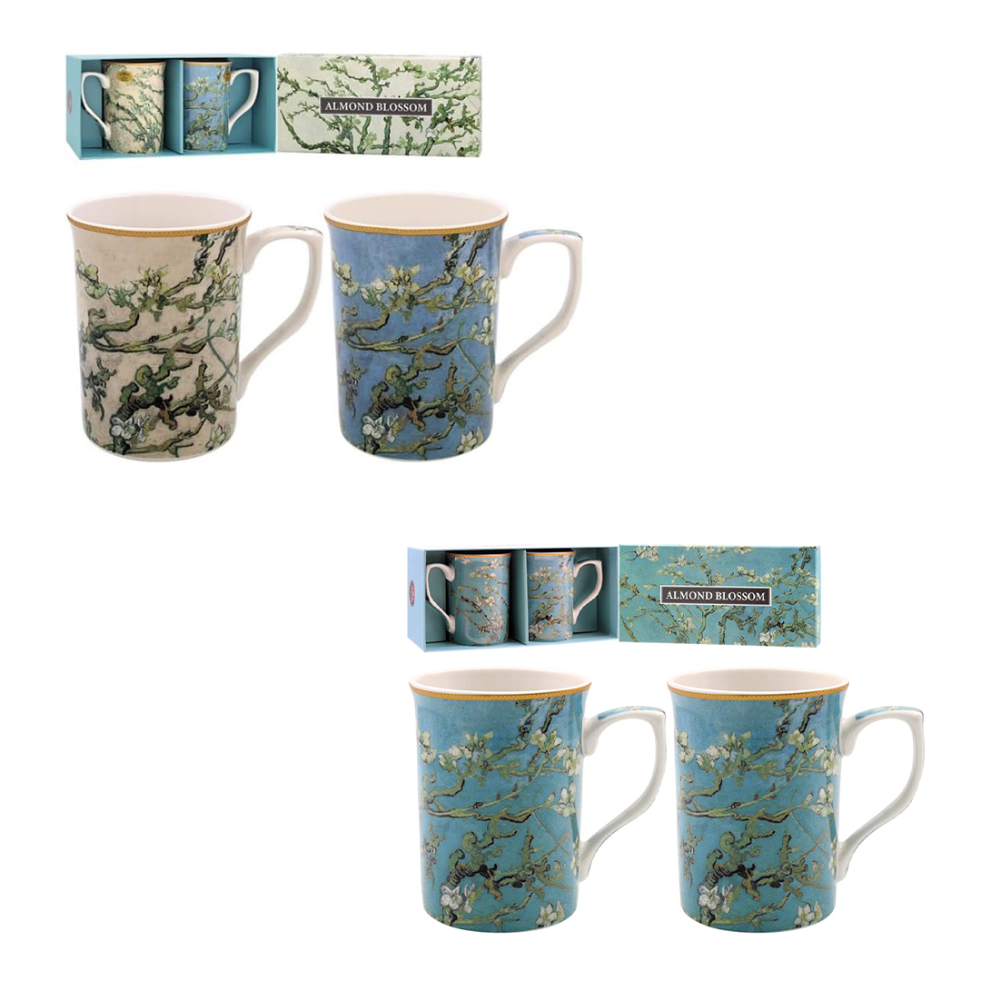 【LESSER & PAVEY】 Van Gogh Almond Blossom 馬克杯2入禮盒