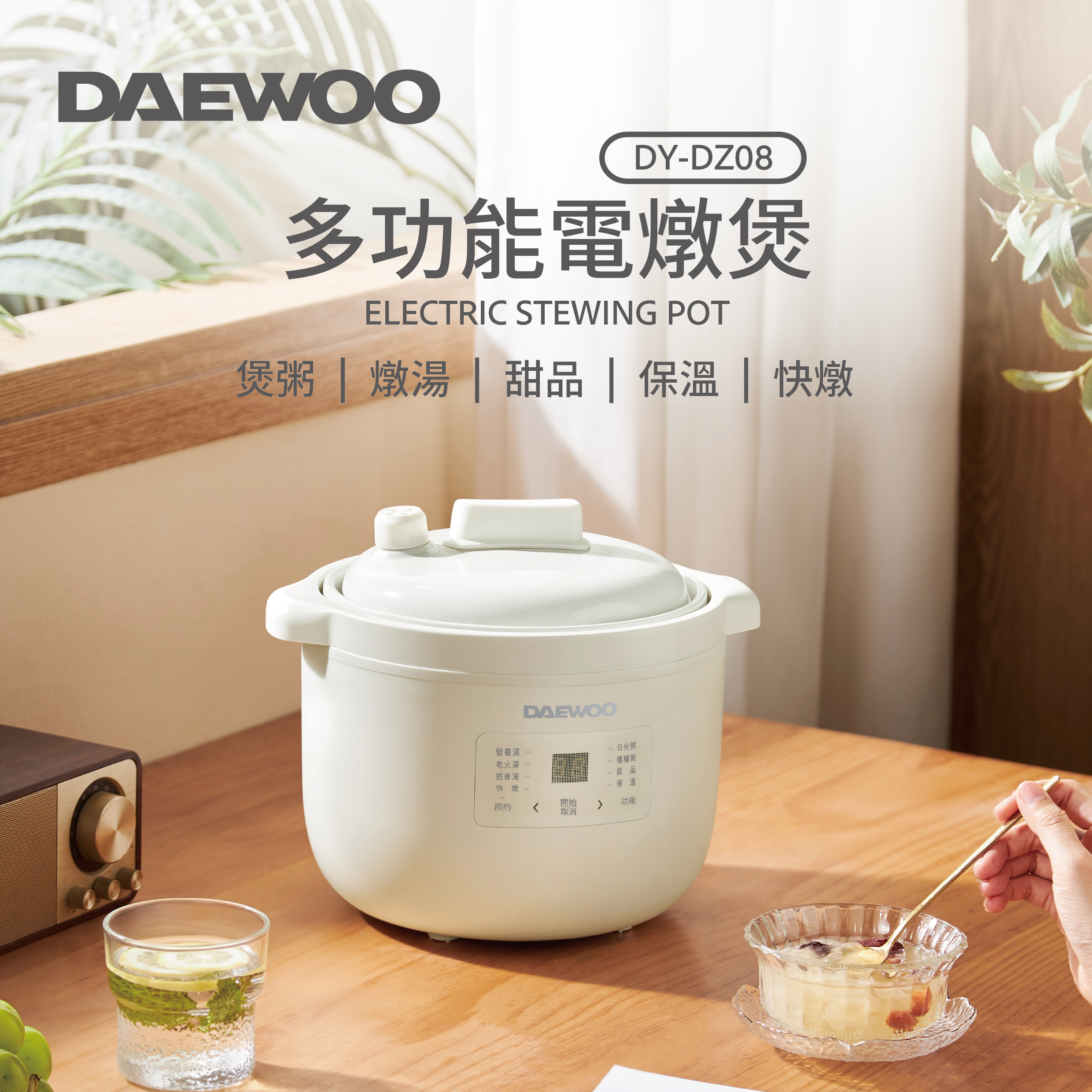 DAEWOO - DY-DZ08 多功能電燉煲(2.5公升) -DY-DZ08