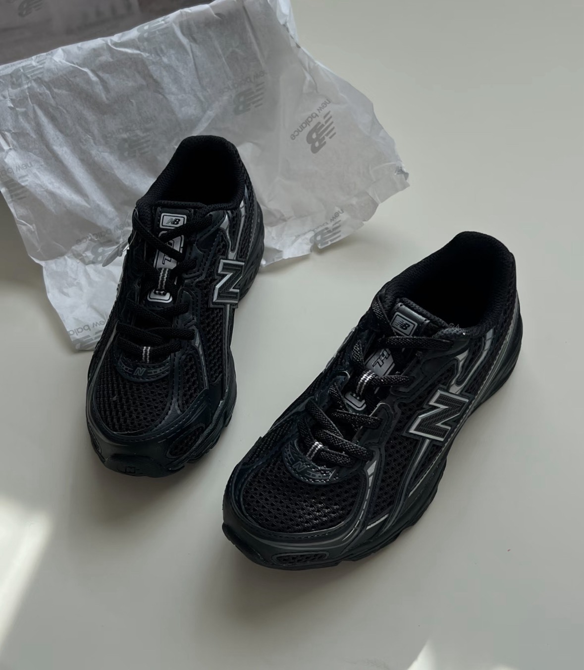 NEW BALANCE 童鞋 NB 740 黑銀 復古 大童 親子 GR740BM