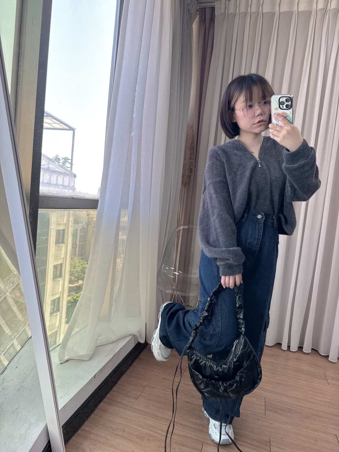 阿短自留款！挺版工裝褲（後鬆緊）