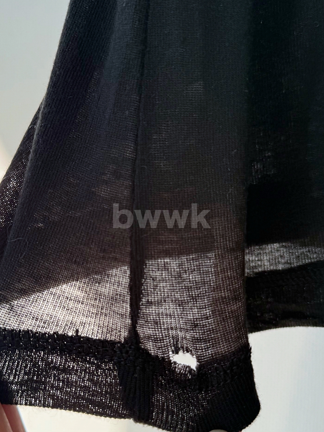 【瑕疵】柔軟中線修身上衣-黑