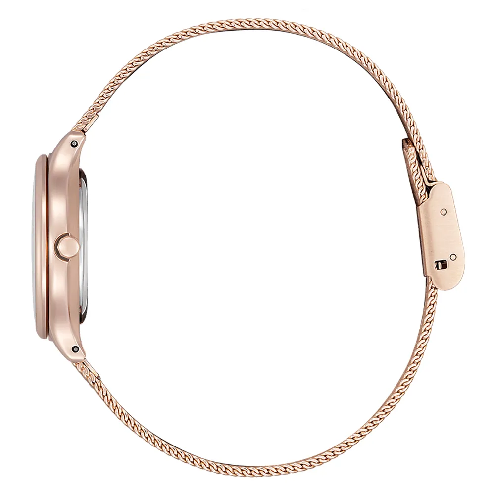 萬年鐘錶 - Citizen 星辰錶  XC  花曜日限定版玫瑰金光動能女錶 EW2638-56A 錶徑28MM