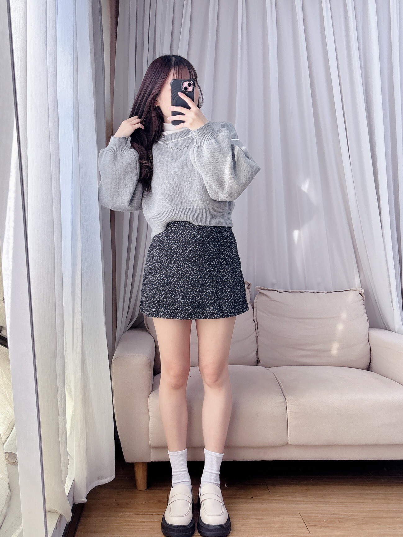 Color-blocked sweater