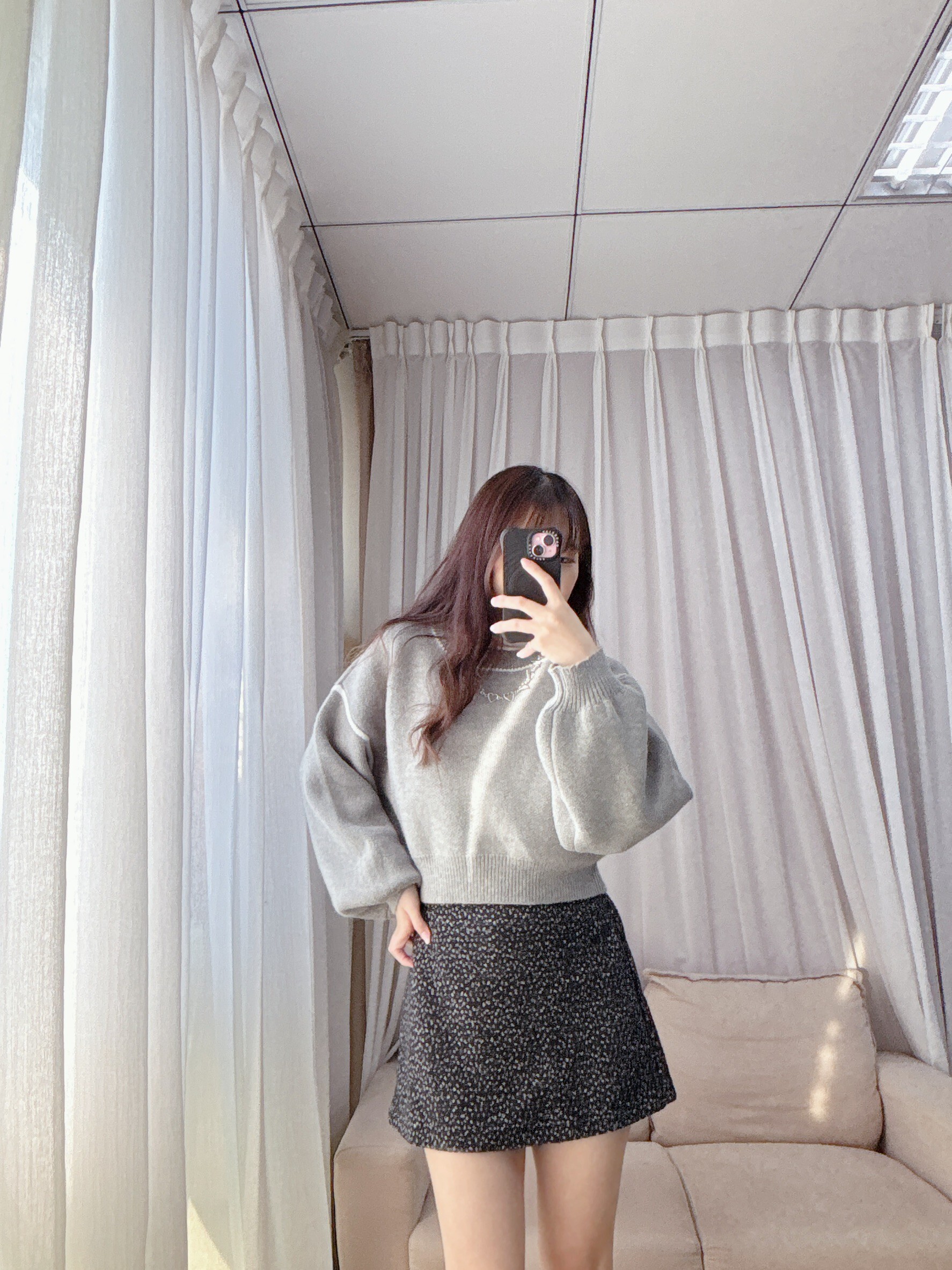 Color-blocked sweater