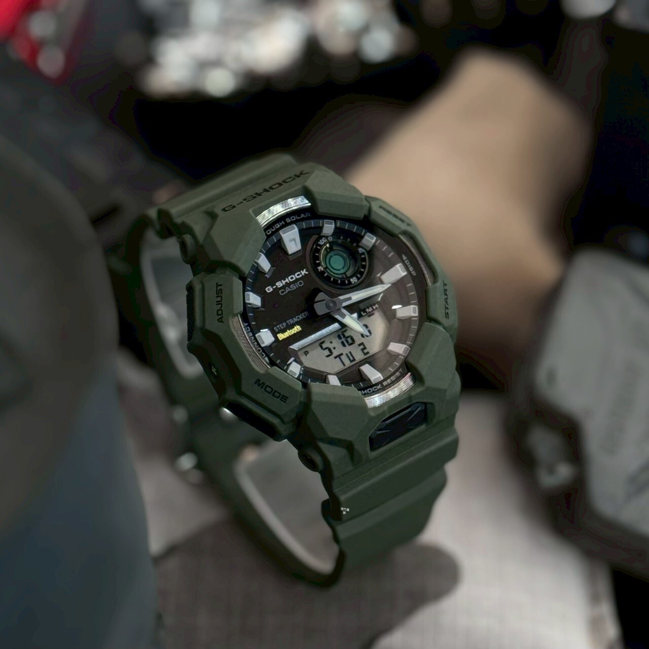 【G-SHCOK】太陽能 智慧藍芽 計步功能 雙顯錶 男錶 GA-B010-3A 49.3mm 現代鐘錶