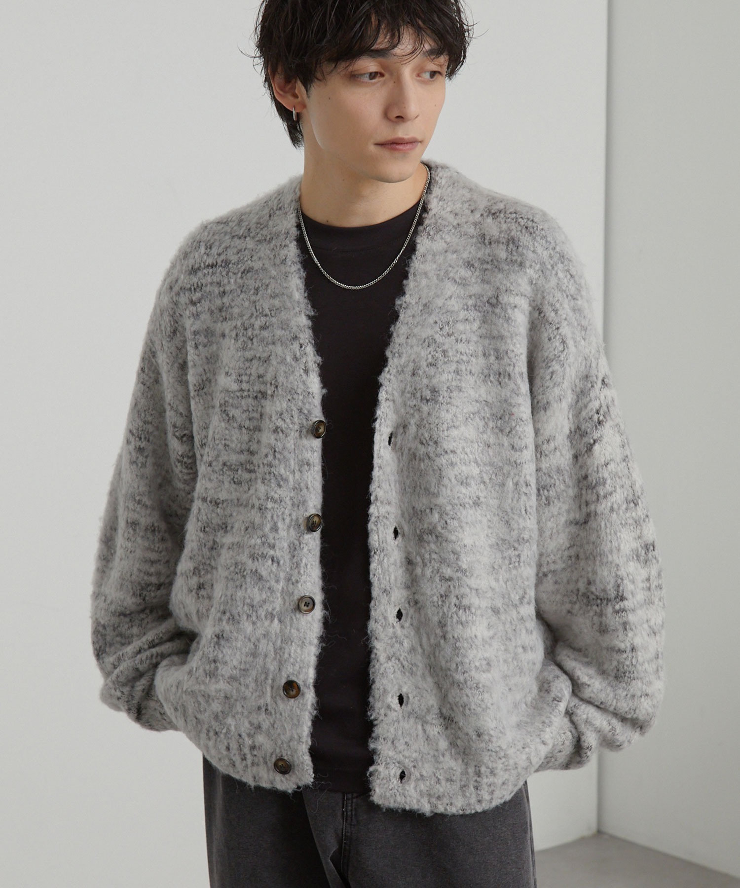 <年前大折扣🧨>日本 Mono Mart 混色 針織 寬鬆 開襟 外套 四色