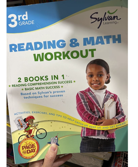 3rd grade reading and math workout 2 books in 1 (瑕疵）