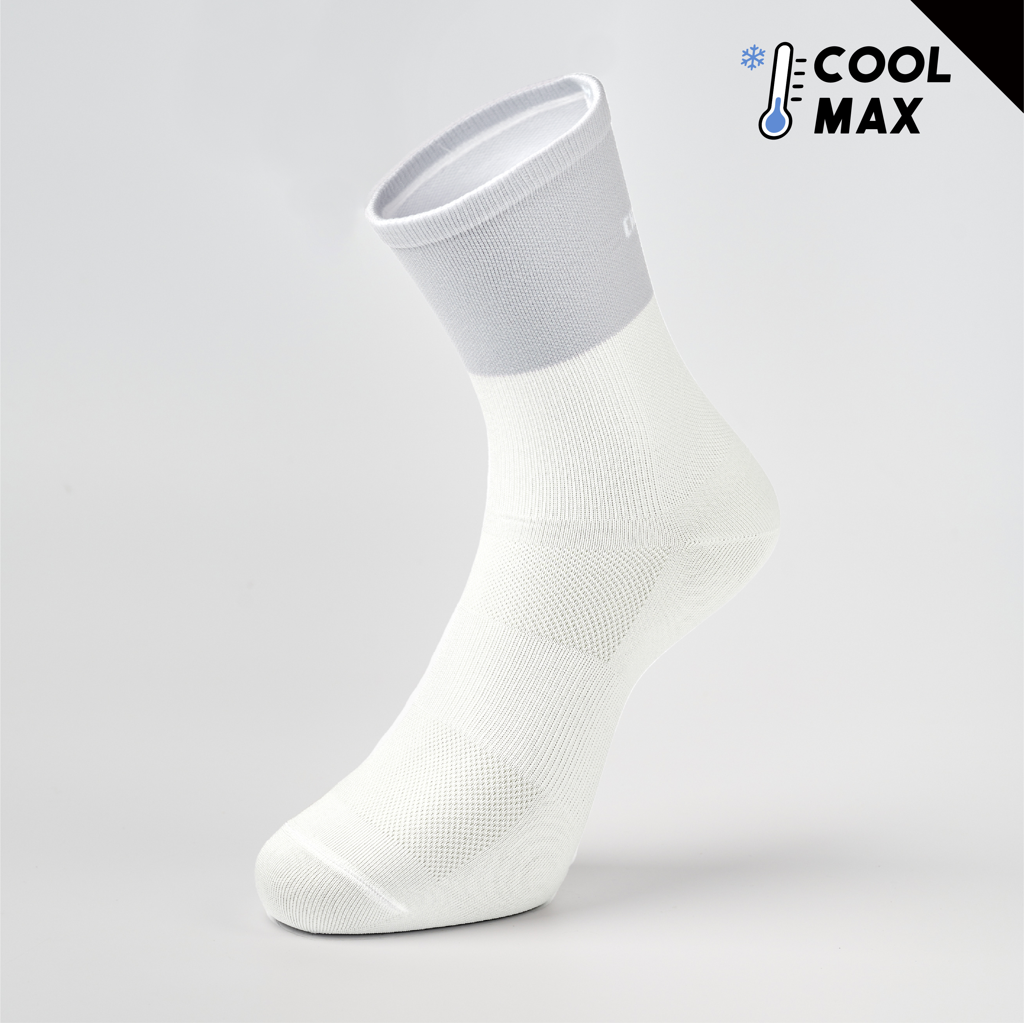 Deuce 機能自行車襪〈淺灰〉