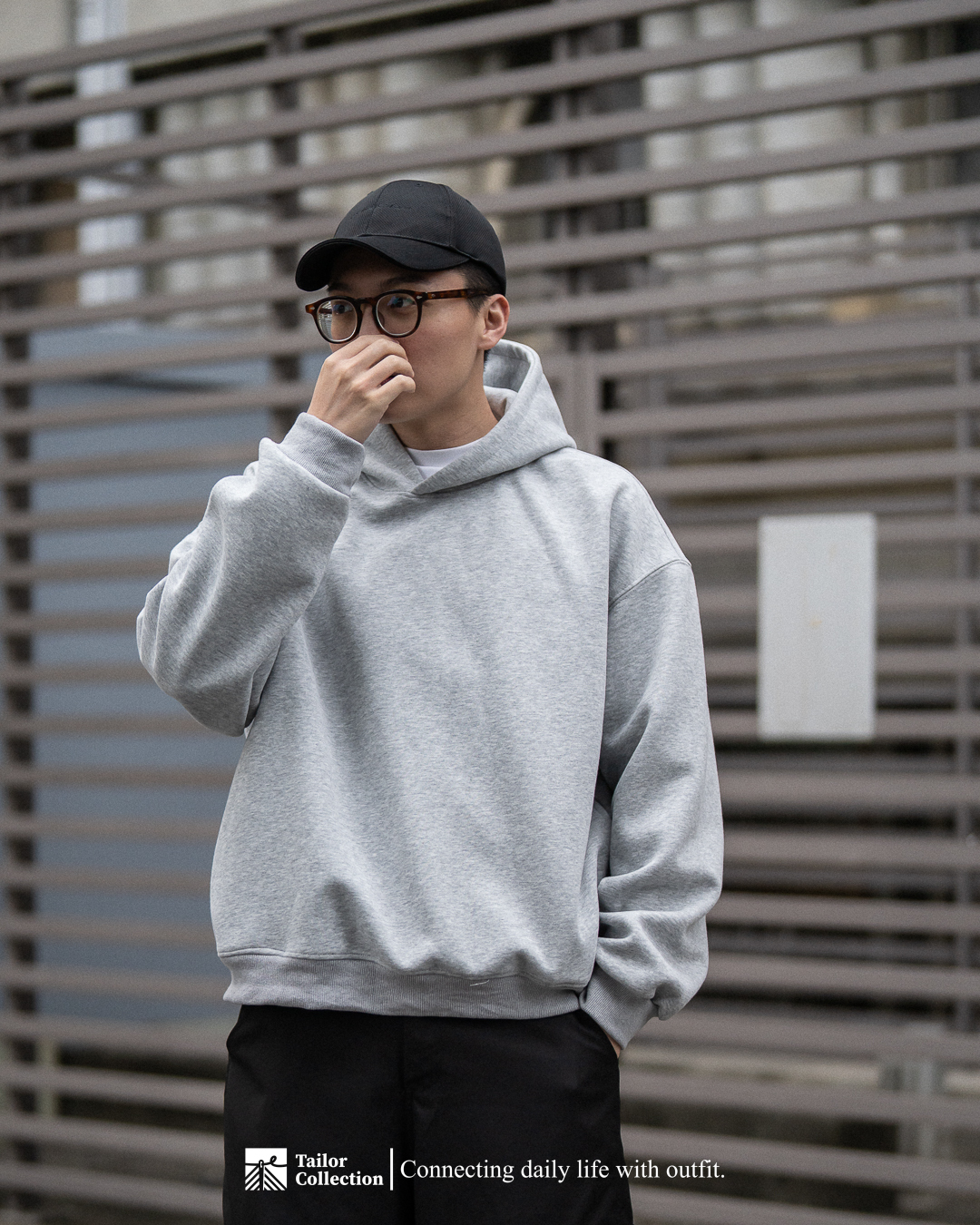 #預購 Tailor collection 420g 重磅美式連帽衛衣 boxy帽tee 三色