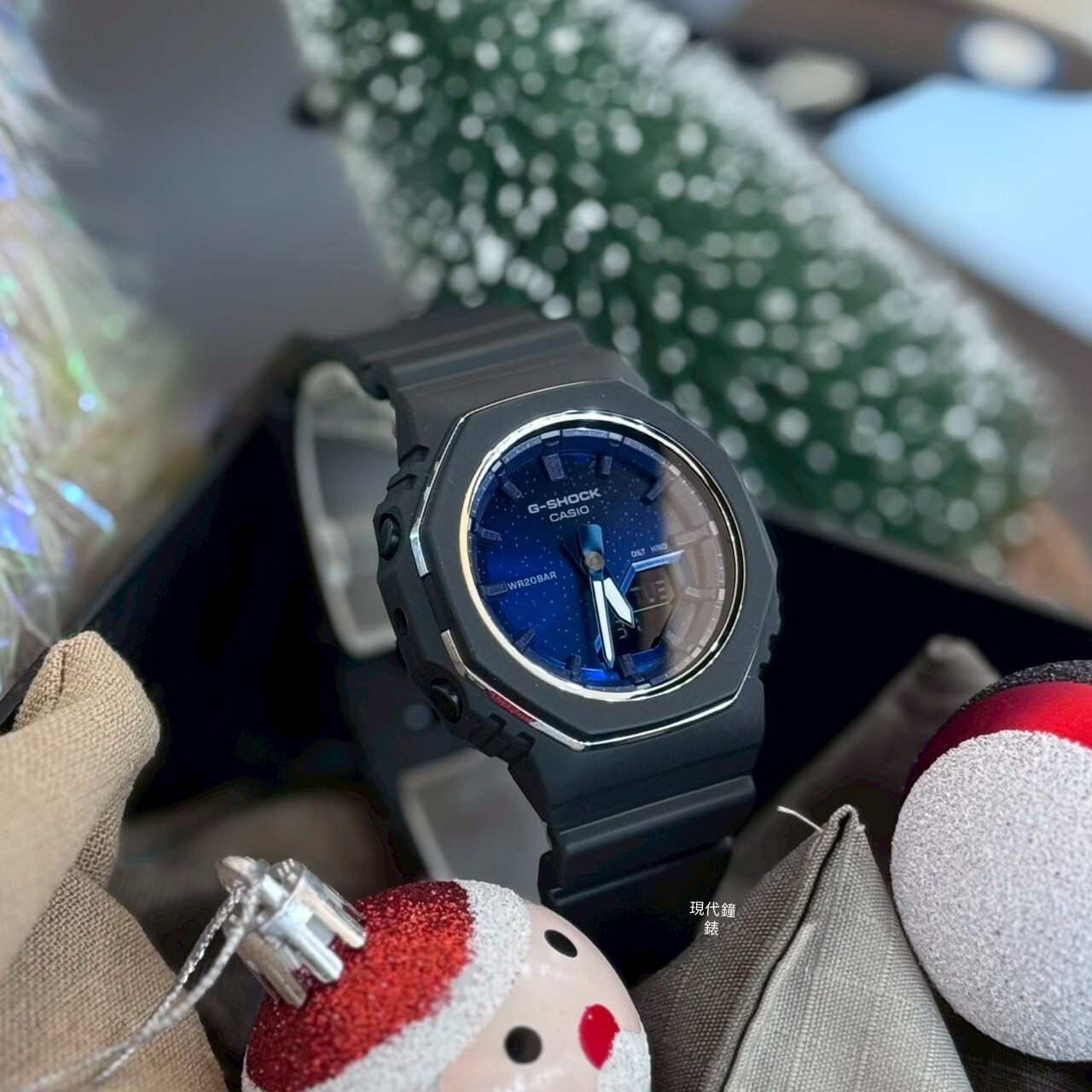 【G-SHOCK】WOMEN八角形雙顯錶GMA-P2110SC-2A 40.5mm現代鐘錶