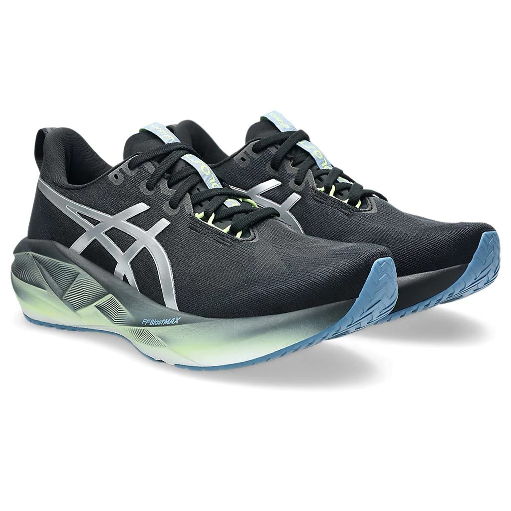 男鞋 ASICS NOVABLAST 5 LUXE 黑綠 白金系列 彈力 緩震 耐磨 拉環 運動 慢跑鞋【1011C031-001】