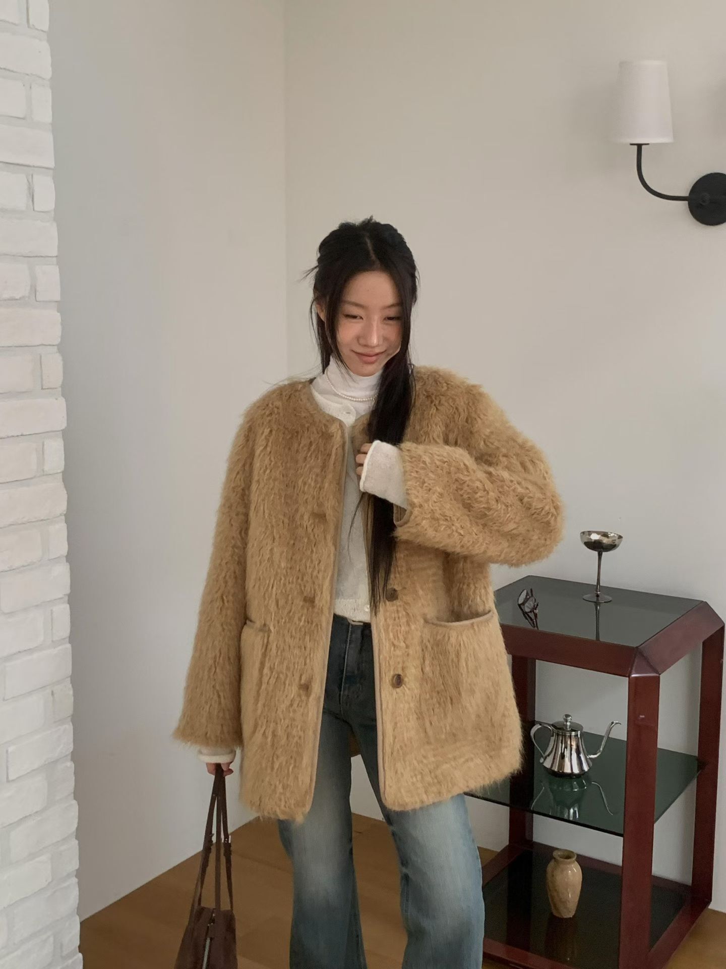 (韓國預訂SALE) WJ2591 Vanessa Long Mustang