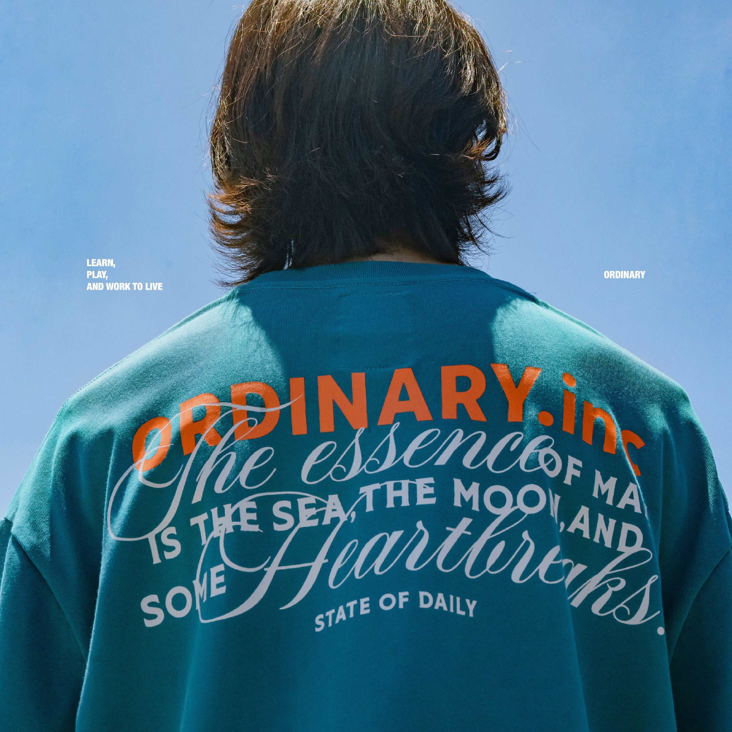 ORDINARY Heart Break Tee 心碎語錄短Tee