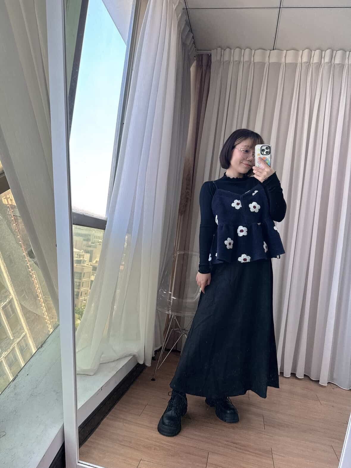 絕美麂皮A字長裙