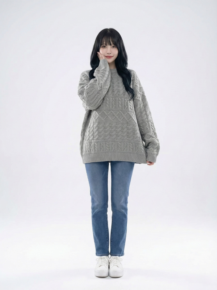 ML 冷衫 絞花針織TOP