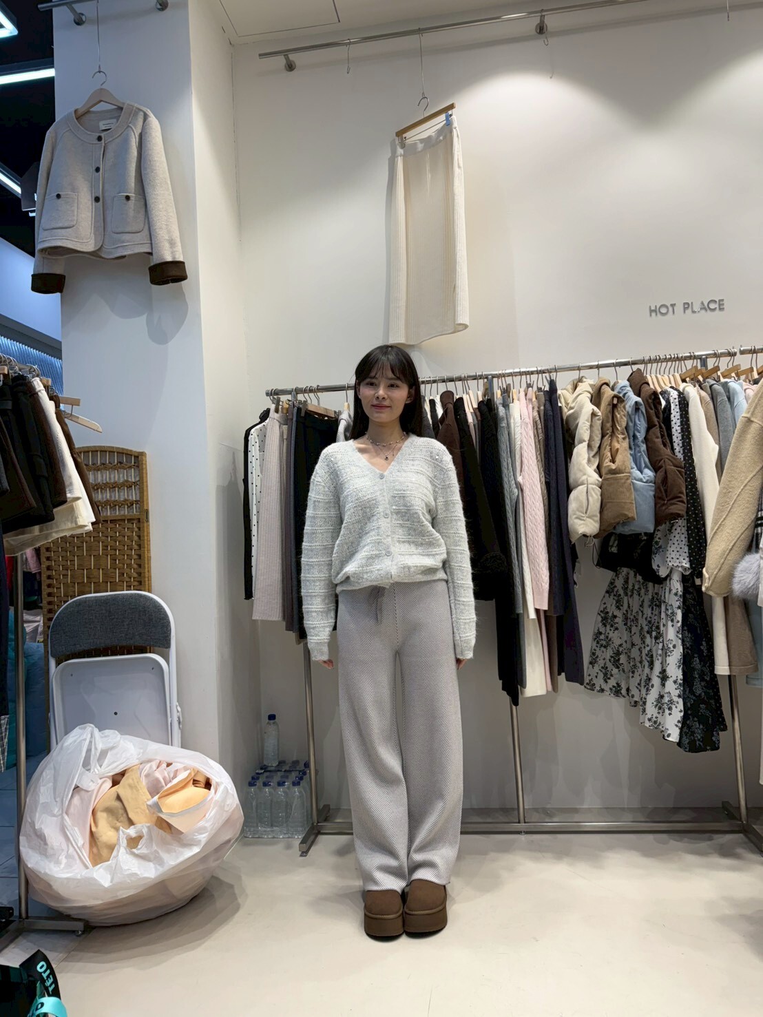 HP5436 閃片針織外套