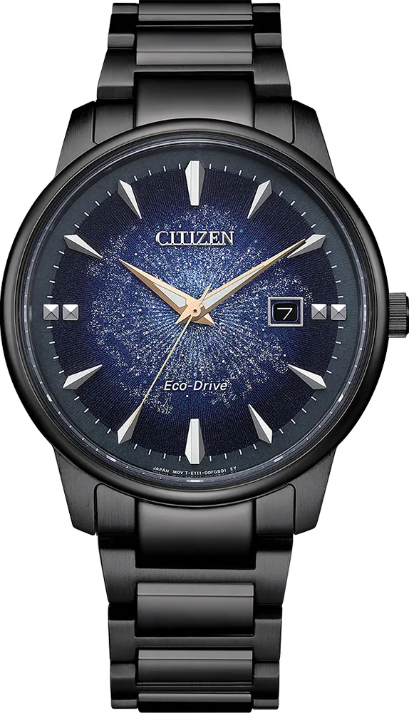 萬年鐘錶 - Citizen 星辰錶  光動能系列  宇宙銀河流光面盤光動能男錶 BM7595-89M 錶徑39.2MM