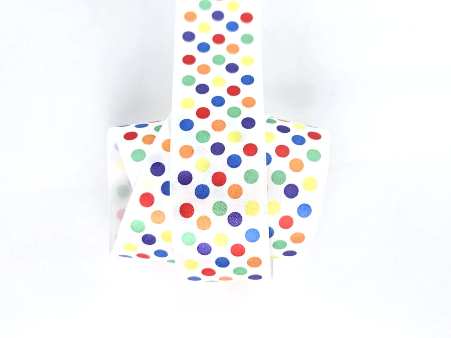 歡樂彩色圓點單緞面/38mm 兩種圖案