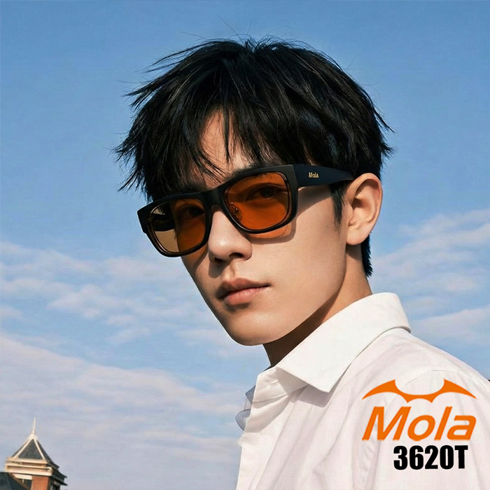 MOLA偏光套鏡 3620Tblb 男生配戴圖