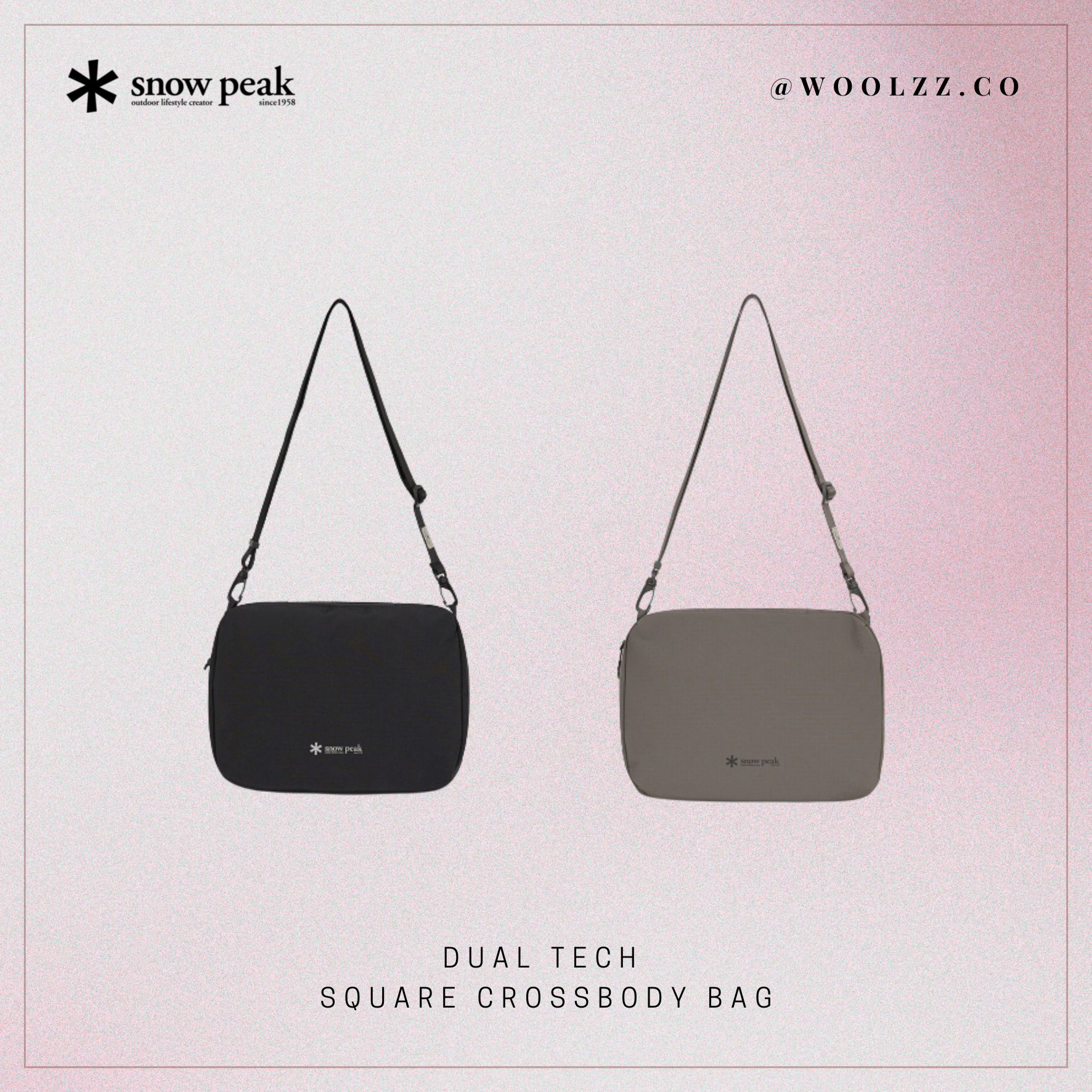 Snow Peak Dual Tech 方形斜背包S24FUF-CB38