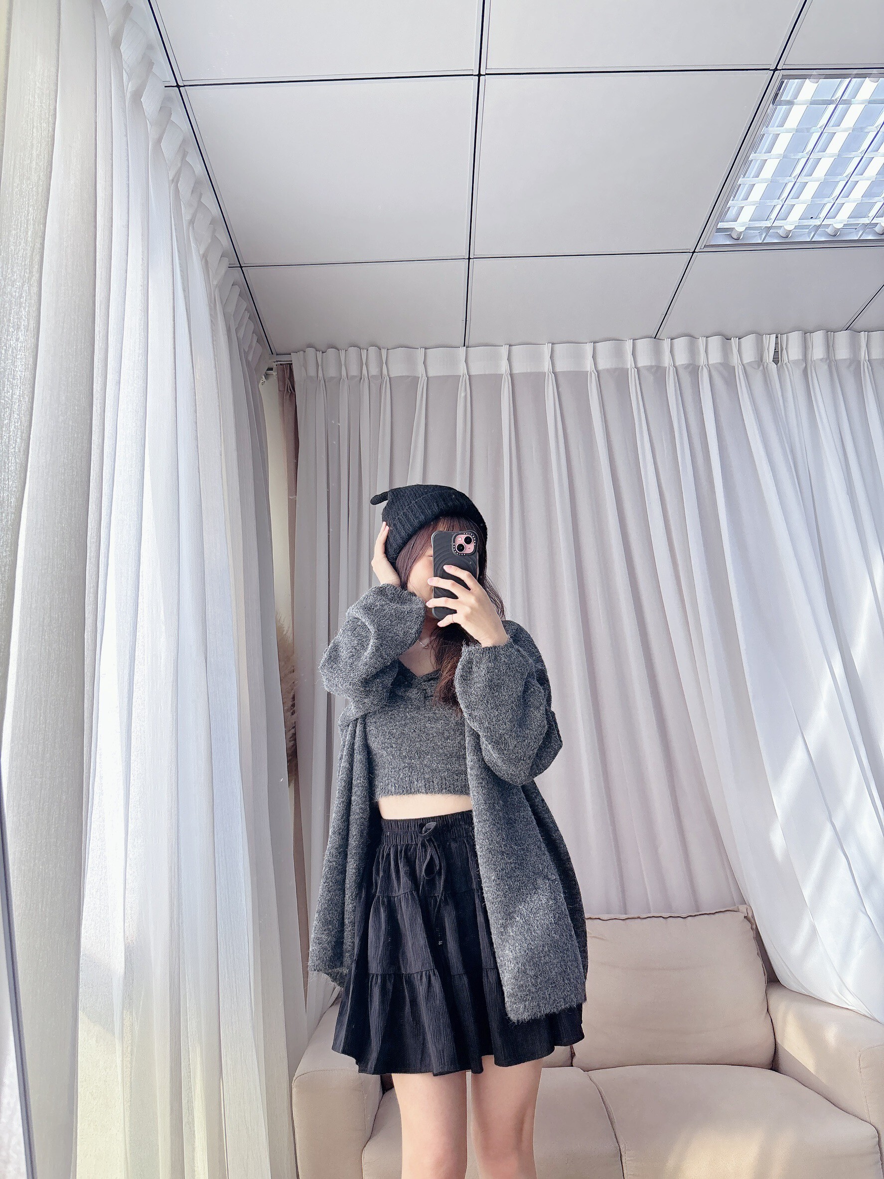 領口設計針織背心_外套