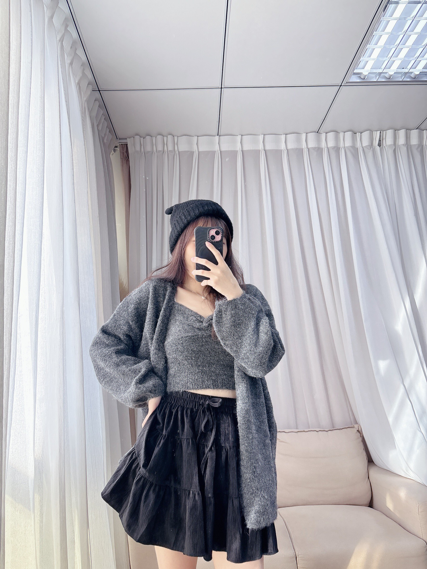 領口設計針織背心_外套