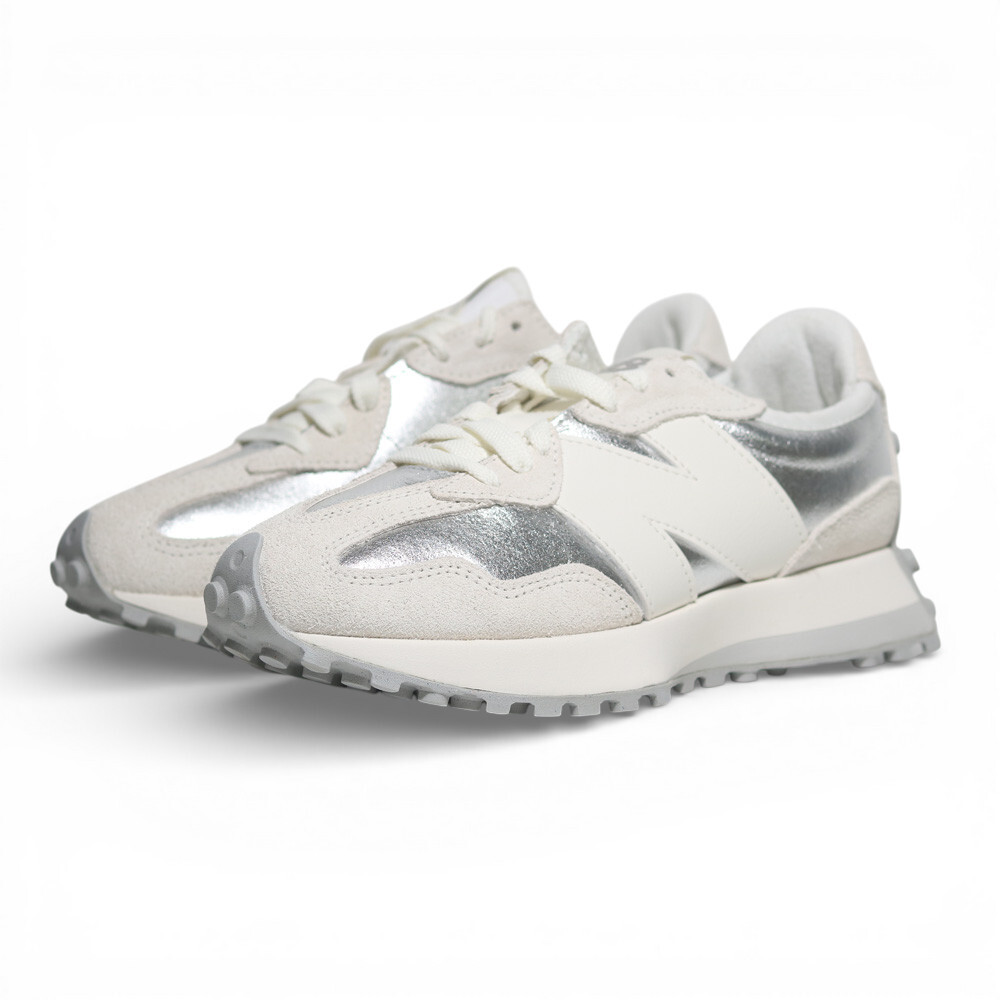 NEW BALANCE 休閒鞋 NB 327 米白銀 復古鞋 女 WS327GLA