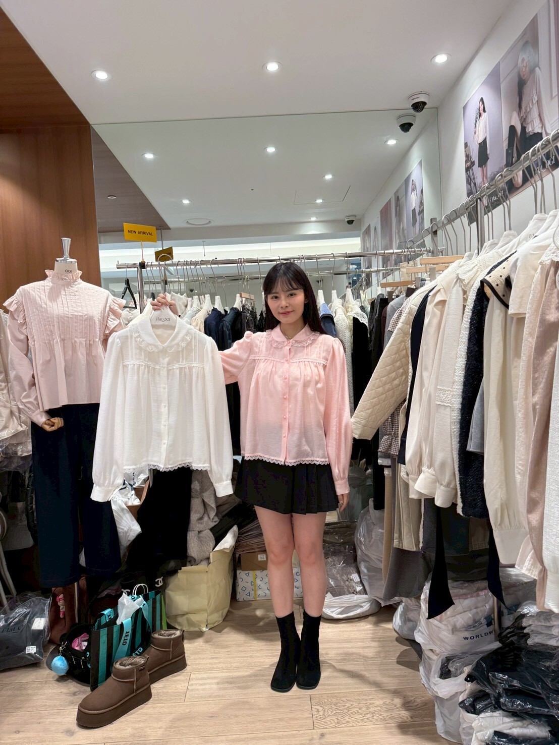 OG5408 蕾絲包邊恤衫