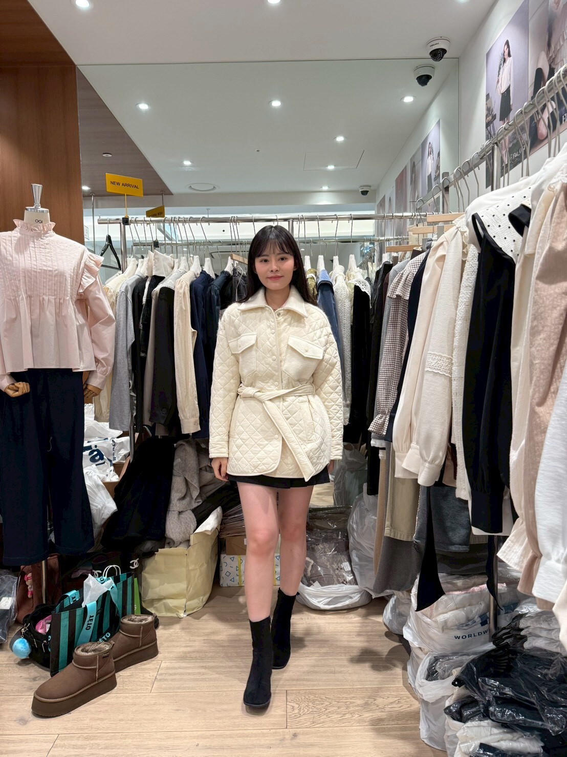 OG5425 菱格紋工裝夾棉外套 *特價* (優惠碼同充值購物金不適用)