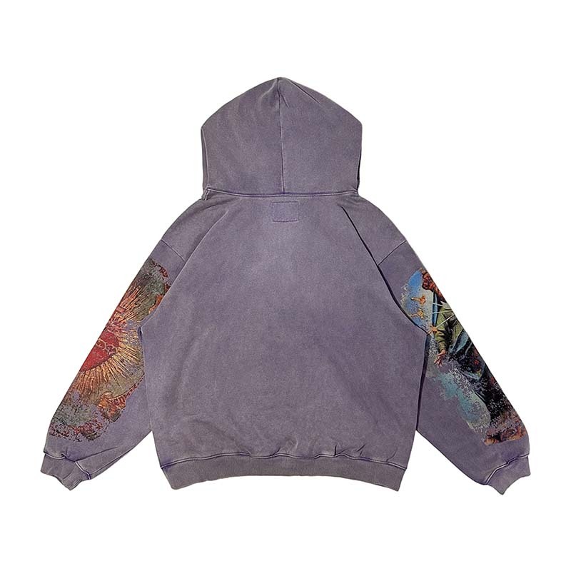 MTA Pattern Wash Hoodie 印花 重磅 水洗 連帽上衣 帽T 紫色 M25AWHD01-PL [台灣現貨]