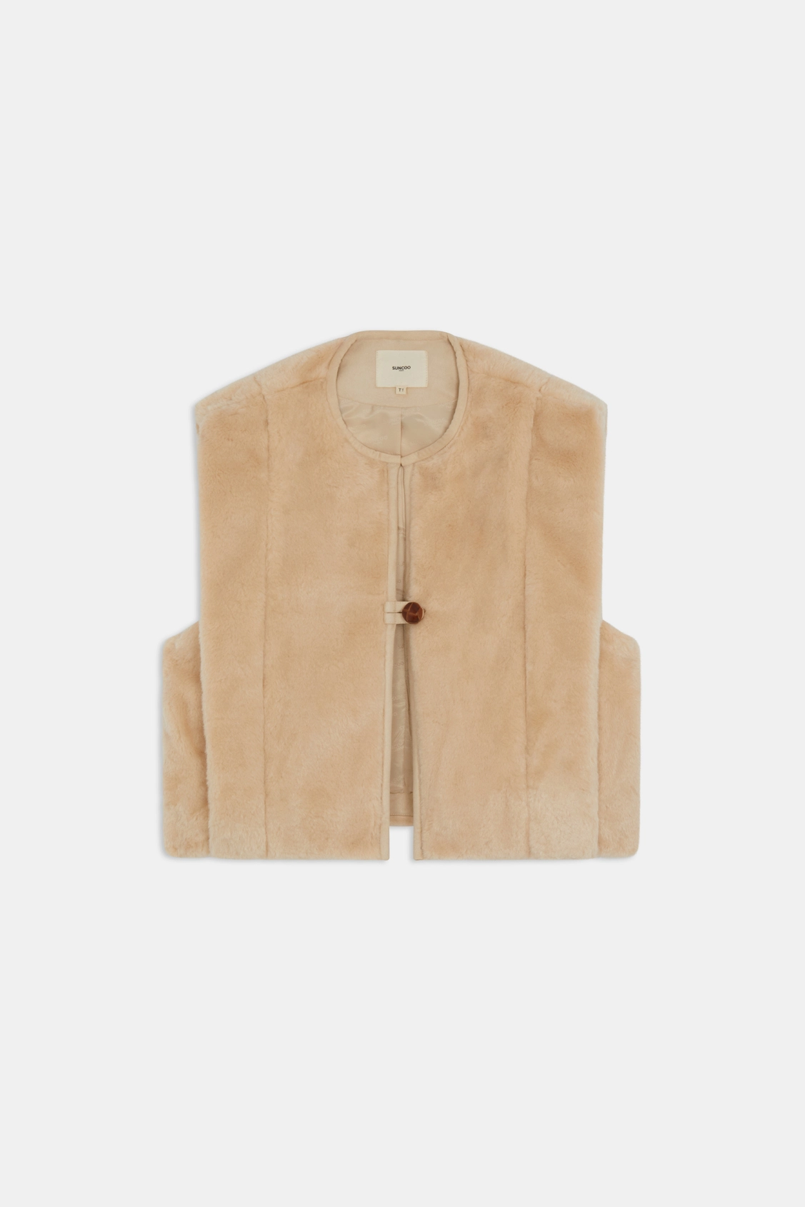 Cafe au Lait Fur Vest