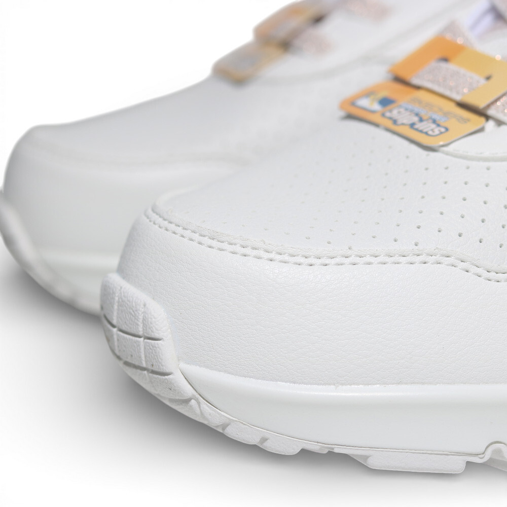SKECHERS 休閒鞋 UNO BANKSIA LUXE 白粉 寬楦 瞬穿 免鞋帶 女 177118WWHT