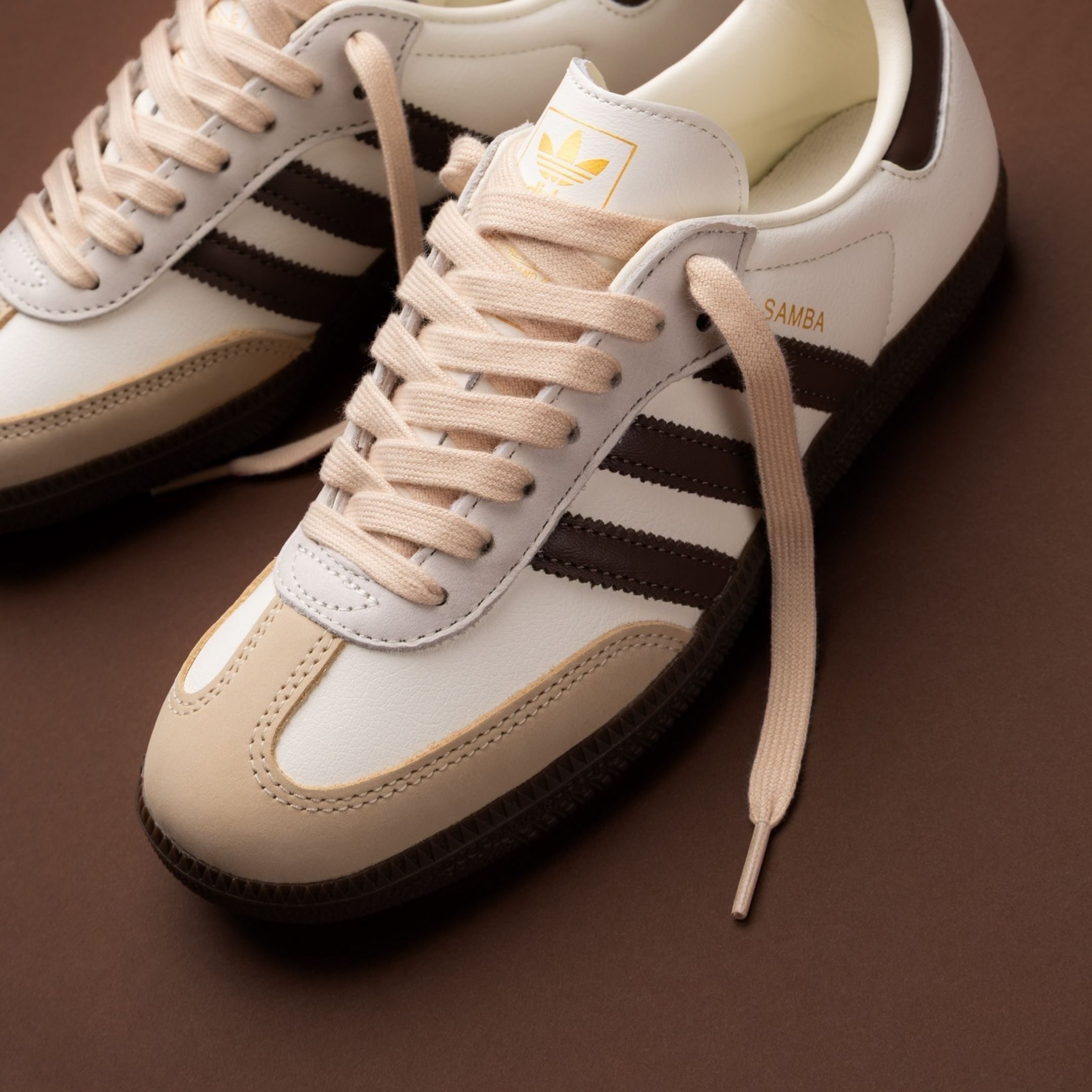 NICEDAY 現貨 Adidas Samba OG 奶茶 淺卡其 沙色 拼接 摩卡 女鞋 JR8842