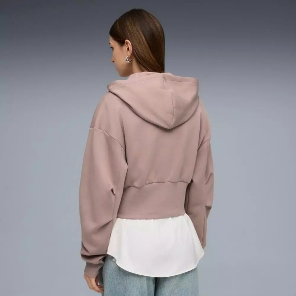 PUMA 外套 流行系列 PUMATECH DRYCELL 粉紅 短版 連帽外套 女 63457188