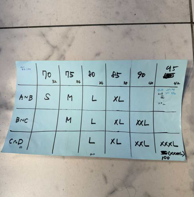 HH43   運動BRA 1cm PAD Size M-XL $369