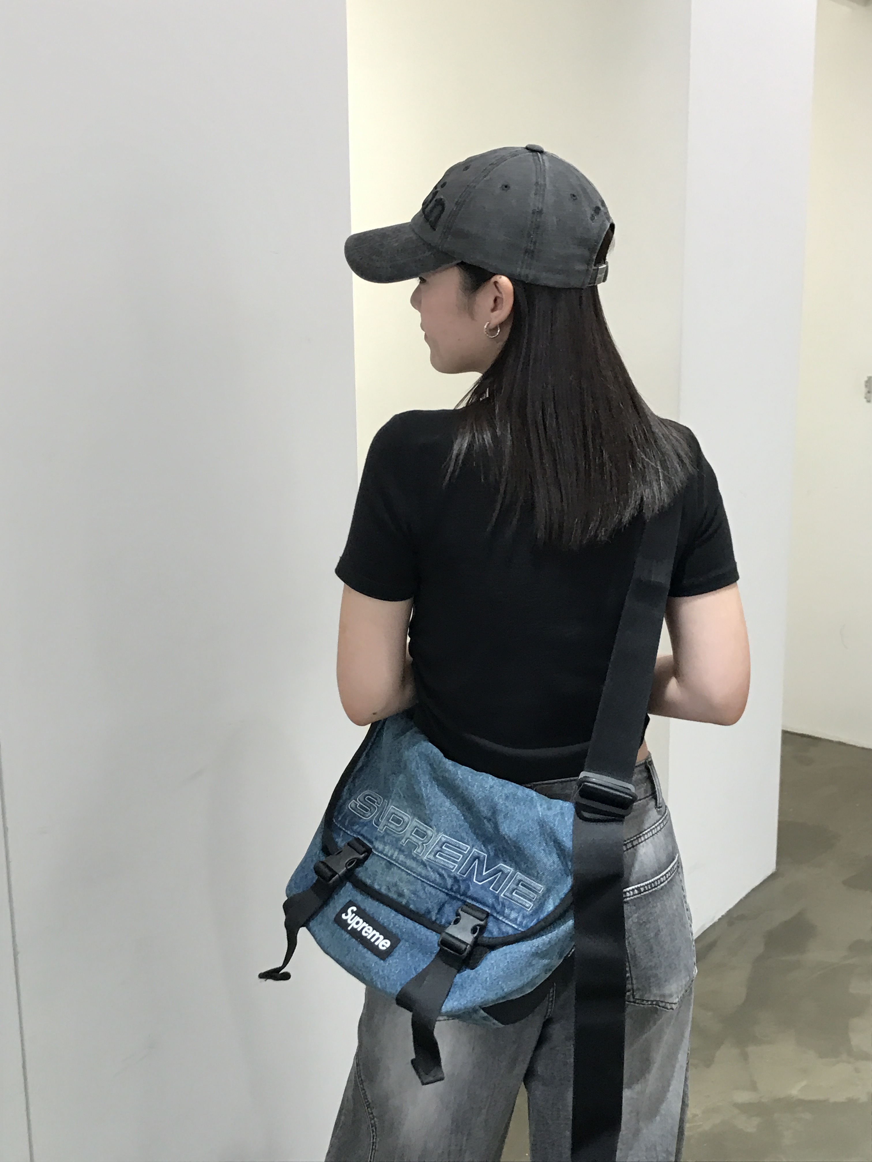 SUPREME DENIM MESSENGER BAG 郵差包