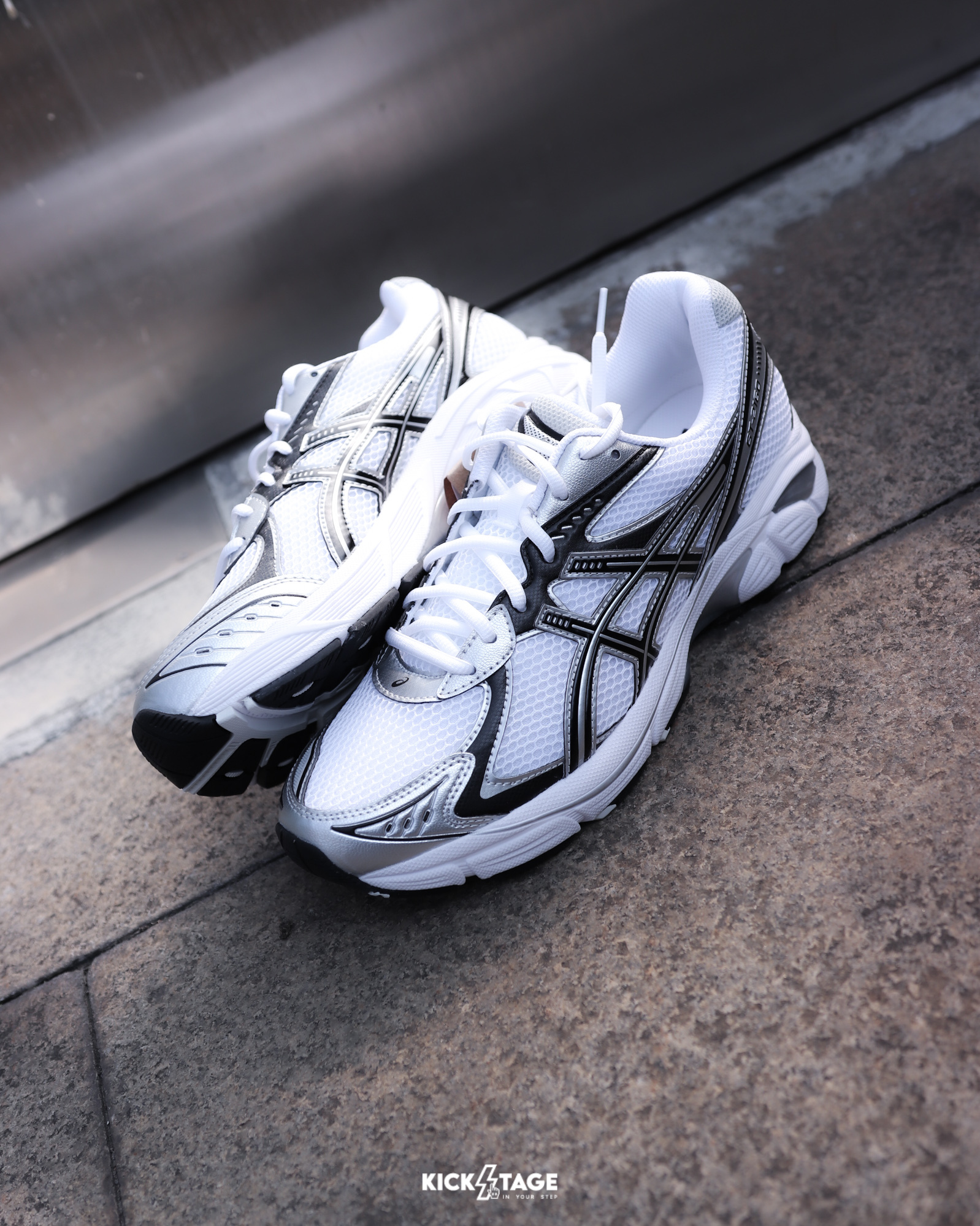 男女鞋 ASICS GT-2160 'White Black Silver' 白黑銀 復古 Y2K 老爹鞋 運動鞋 休閒跑鞋【1203A796-100】KITH平民版