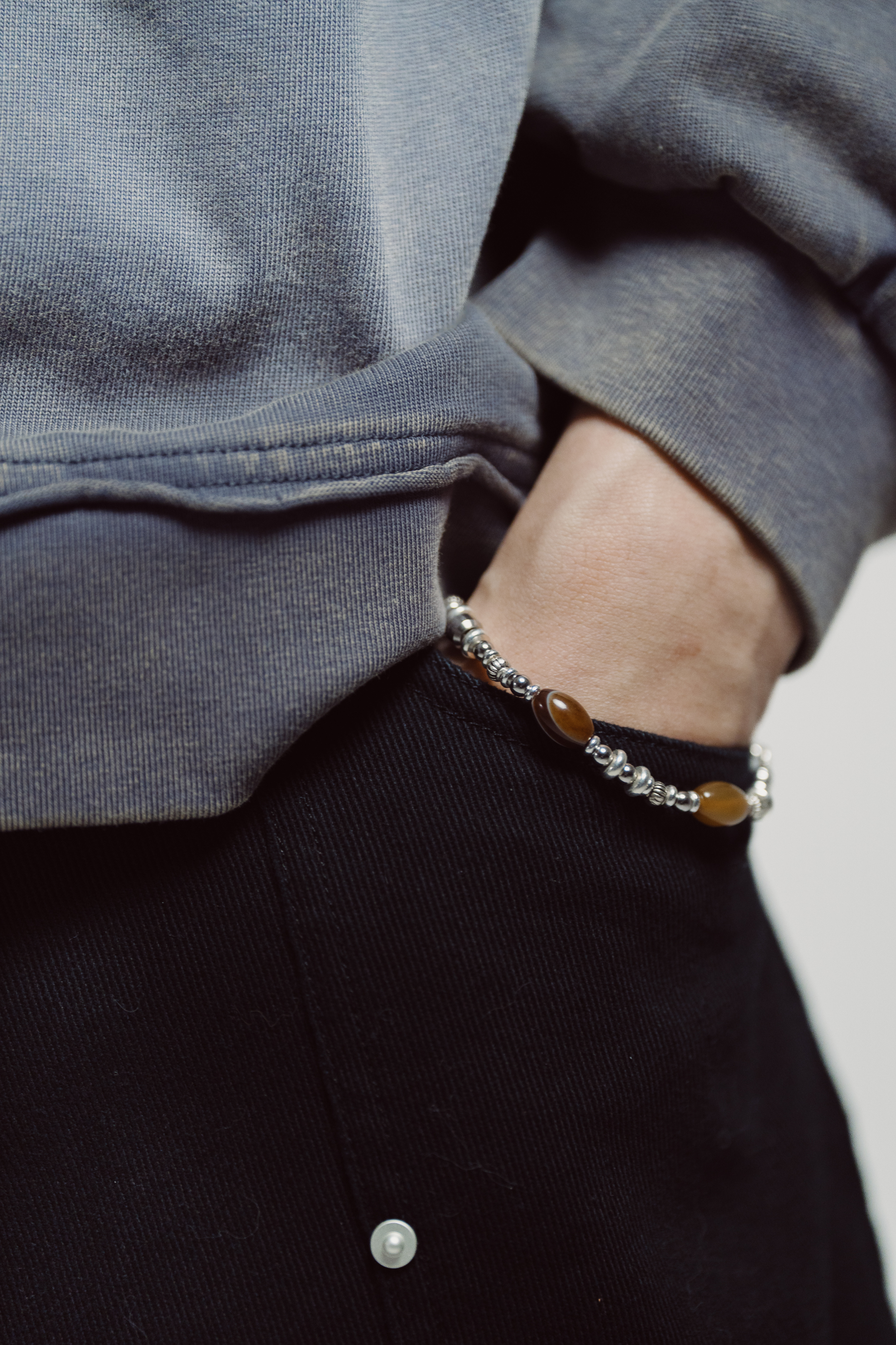 Agate bead Bracelet｜Silver｜Hong Kong Original Design