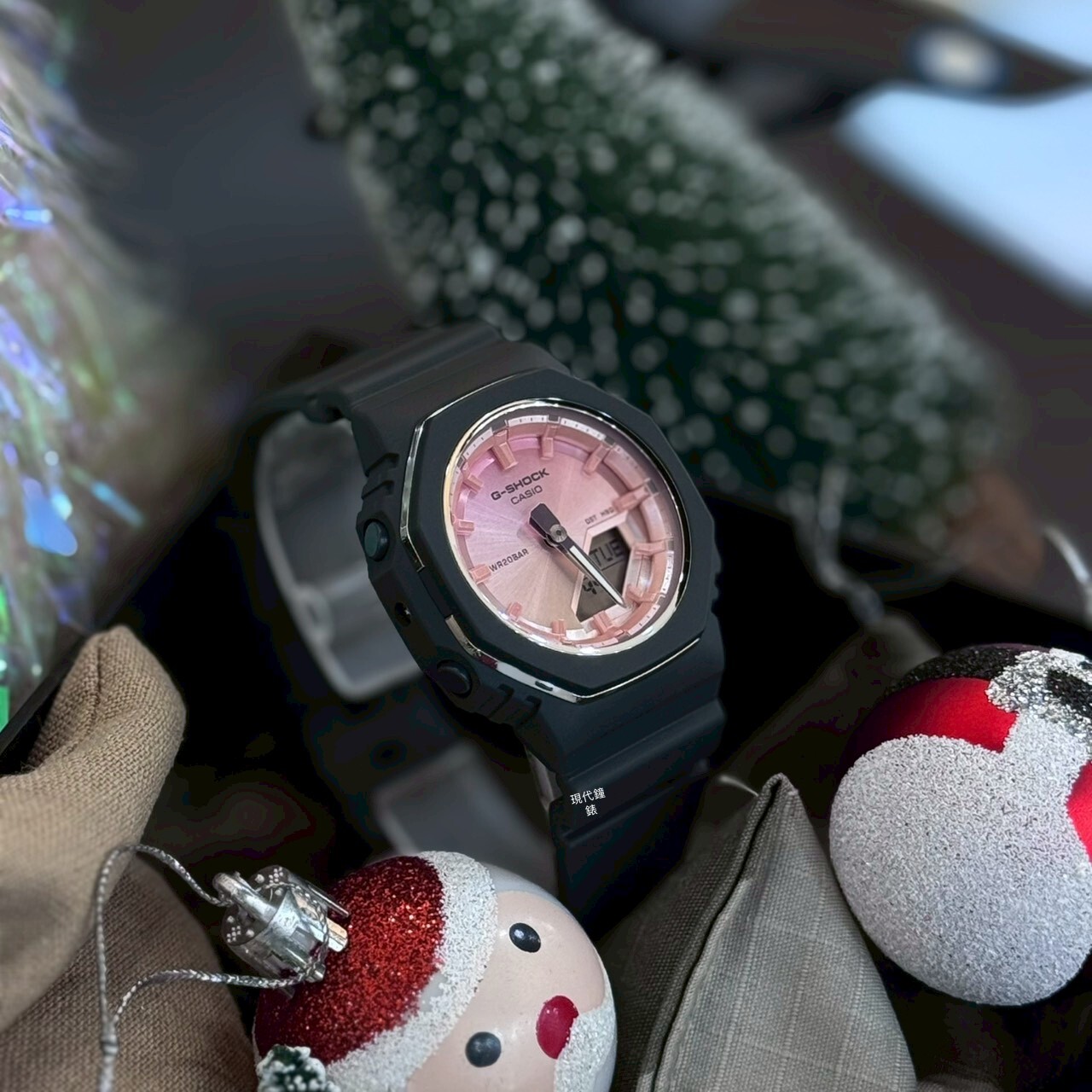 【G-SHOCK】WOMEN八角形雙顯錶GMA-P2110SC-4A 40.5mm現代鐘錶