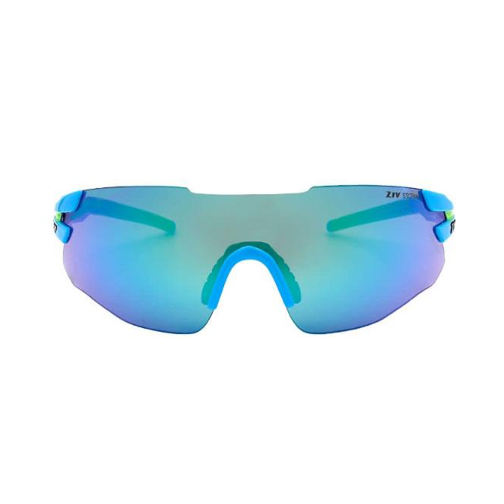 【ZIV】TB108 039 #75 運動太陽眼鏡(亮藍框亮藍綠腳/風暴電藍白多層鍍膜)