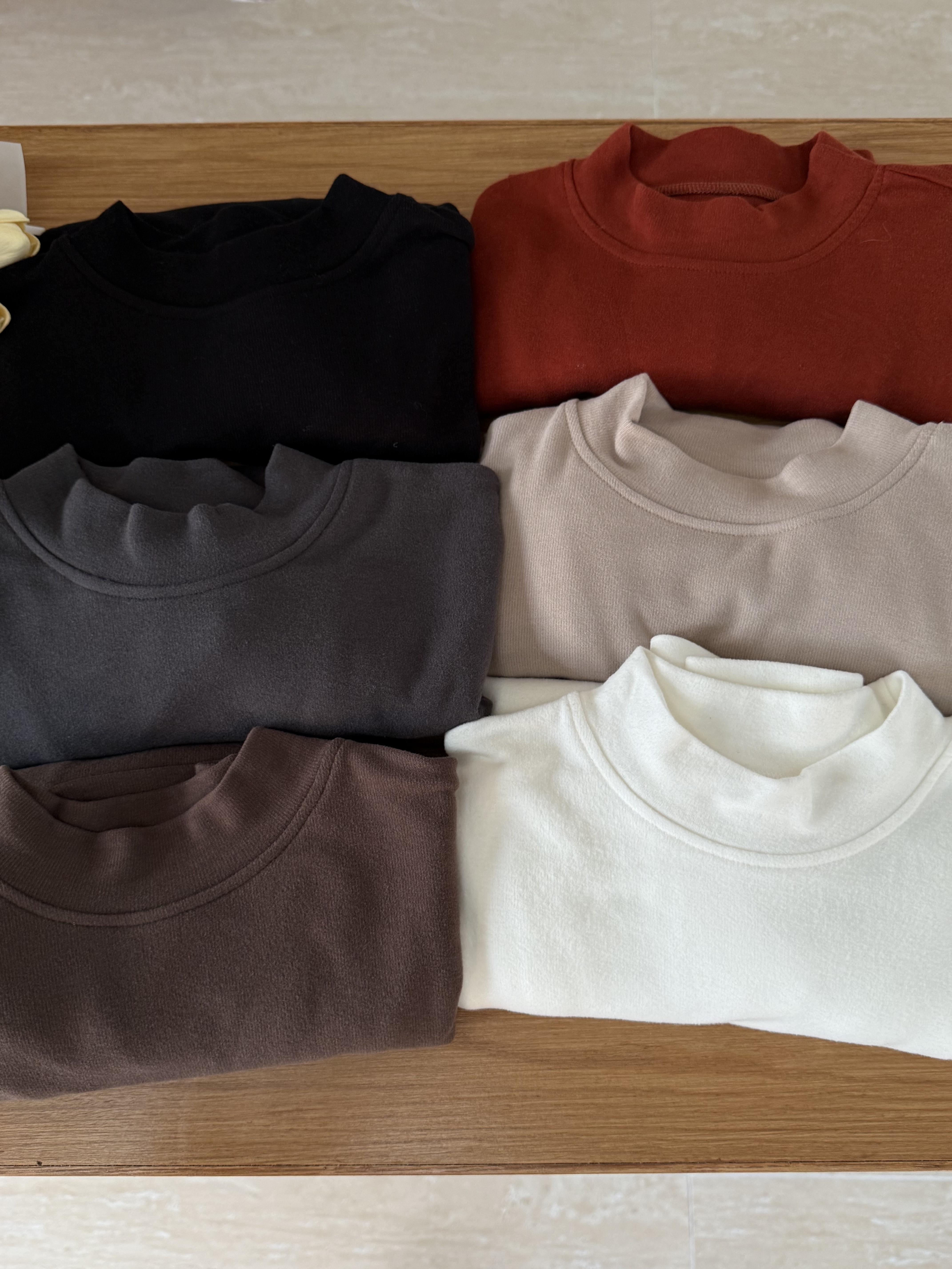 小立領雙面羊絨打底